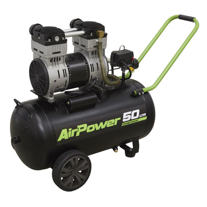 Sealey SAC5016S Low Noise Air Compressor 50L Direct Drive 1.6hp