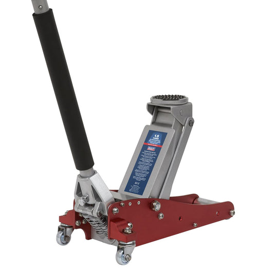 Sealey RJAS1500 Aluminium/Steel Trolley Jack with Rocket Lift 1.5 Tonne