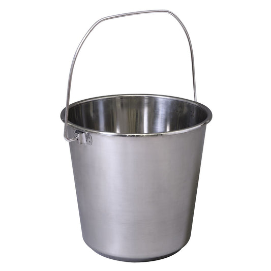 Sealey BM8L Mop Bucket 12L - Stainless Steel