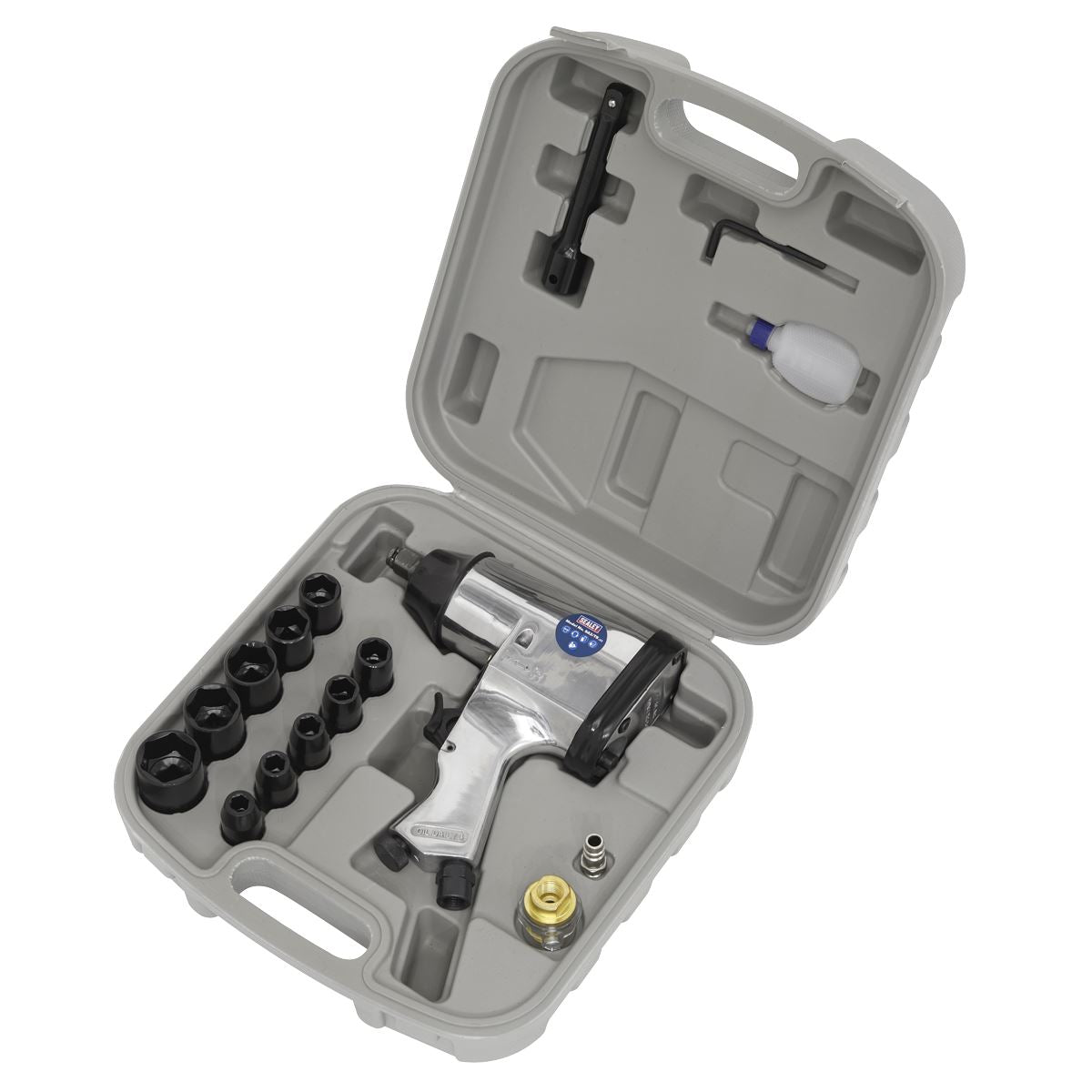 Sealey SA2/TS Air Impact Wrench Kit with Sockets 1/2"Sq Drive