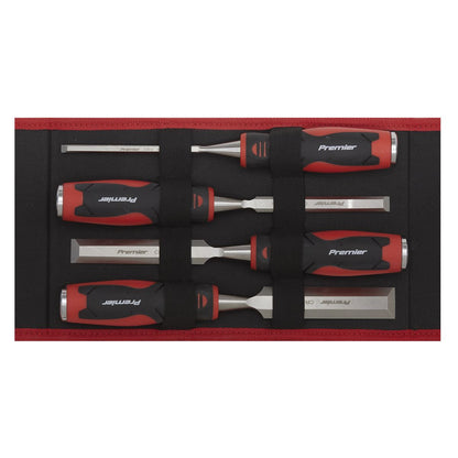 Sealey AK9239 Hammer-Thru Wood Chisel 4pc Set