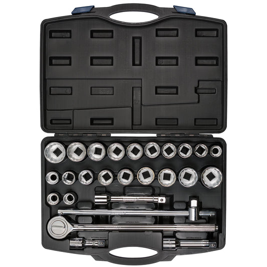 Draper 48329 HI-TORQ® Combined MM/AF Socket Set 3/4" Sq. Dr. Black 26 Piece