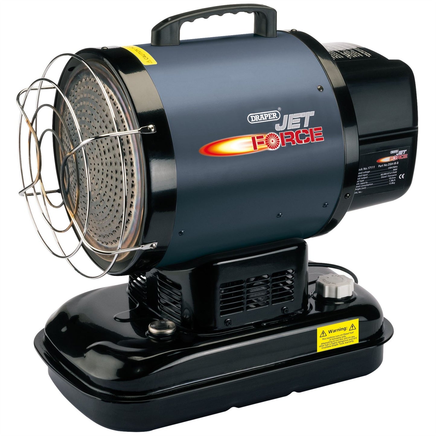 Draper 17111 Jet Force Infrared Diesel and Kerosene Space Heater 60000 BTU/17kW