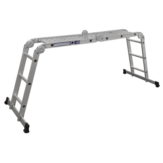 Sealey AFPL1 Aluminium Folding Platform Ladder 4-Way EN 131