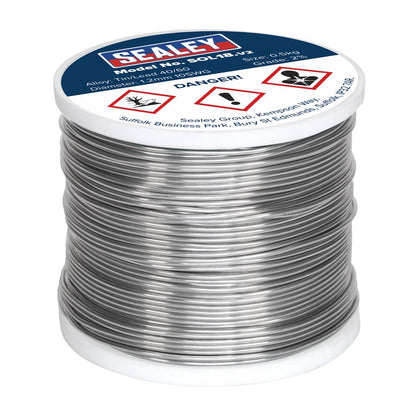 Sealey SOL18 Solder Wire Quick Flow 1.2mm/18SWG 40/60 0.5kg Reel