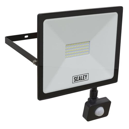 Sealey LED113PIR Extra-Slim Floodlight with PIR Sensor 50W SMD LED