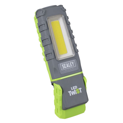 Sealey LED601G LED Twist Rechargeable Inspection Light 5W COB & 1W SMD