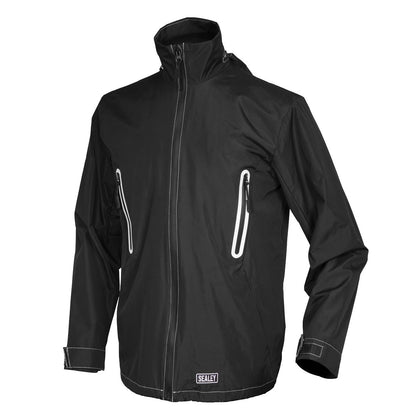 Sealey WPHJ02 Heated Rain Jacket 5V - Medium