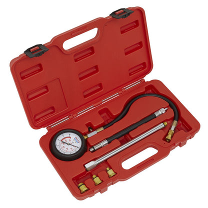 Sealey VSE300D Petrol Engine Compression Tester Deluxe Kit 6pc