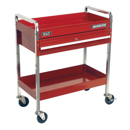 Sealey CX101D Trolley 2-Level Heavy-Duty with Lockable Drawer