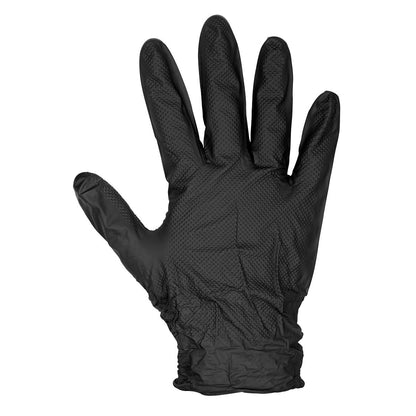 Sealey SSP57XL Black Diamond Grip Extra-Thick Nitrile Powder-Free Gloves X-Large - Pack of 50