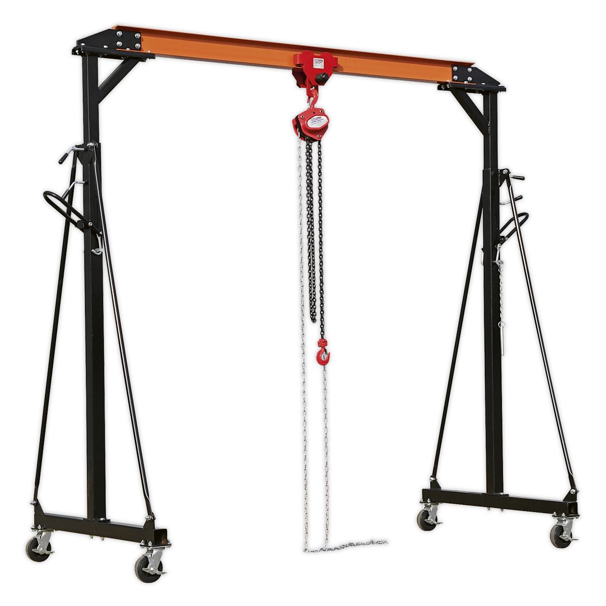 Sealey SG1000 Portable Lifting Adjustable Gantry Crane 1 Tonne-McCormickTools