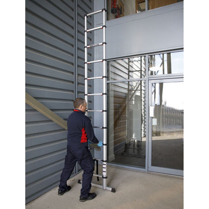 Sealey ATL11 Aluminium Telescopic Ladder 11-Tread EN 131