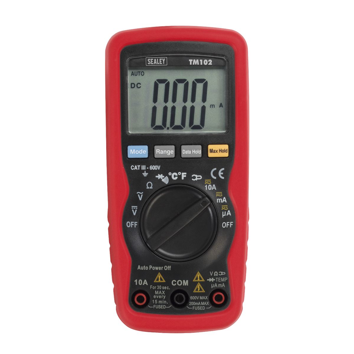 Sealey TM102 Professional Auto-Ranging Digital Multimeter - 8-Function