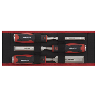 Sealey AK9238 Hammer-Thru Wood Chisel 3pc Set