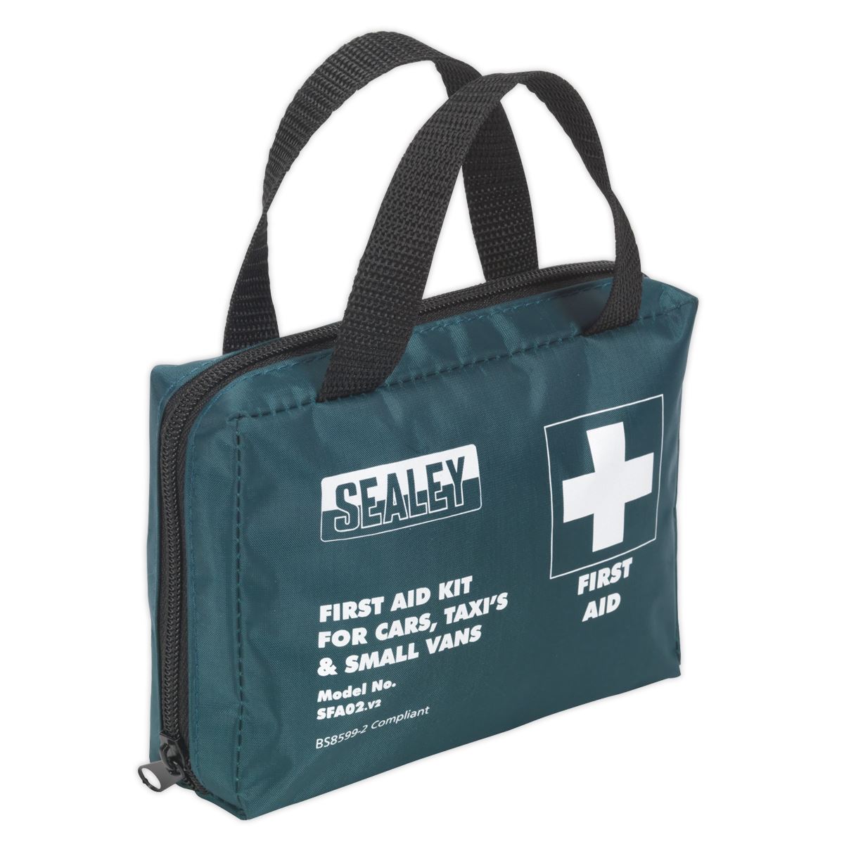 Sealey SFA02 First Aid Kit Medium for Cars Taxis & Small Vans - BS 8599-2 Compliant