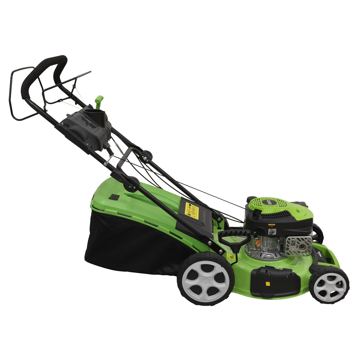 Dellonda DG101 Self - Propelled Petrol Lawnmower Side View