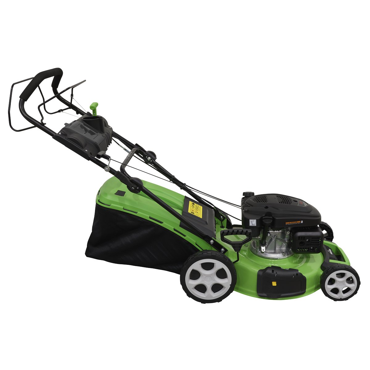 Dellonda DG102 Self - Propelled Petrol Lawnmower Grass Cutter with Height Adjustment & Grass Bag 171cc 20"/51cm 4 - Stroke Engine