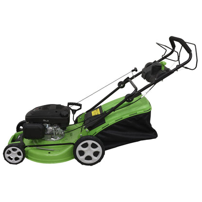 Dellonda DG102 Self - Propelled Petrol Lawnmower Grass Cutter with Height Adjustment & Grass Bag 171cc 20"/51cm 4 - Stroke Engine