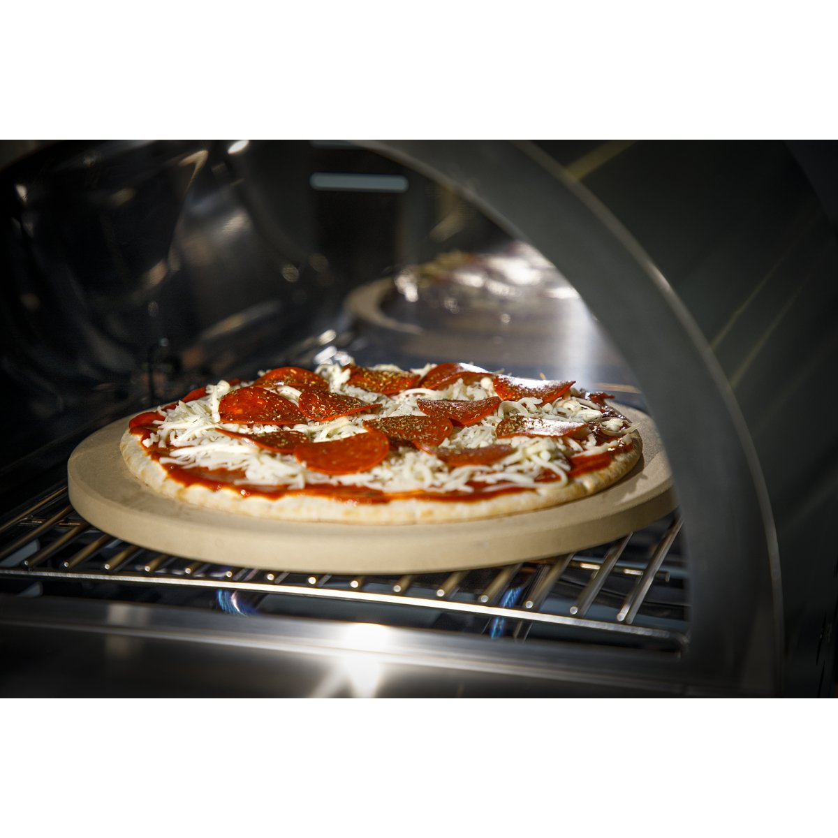 Dellonda DG104 Outdoor Tabletop Gas Powered Pizza Oven with Temperature Display