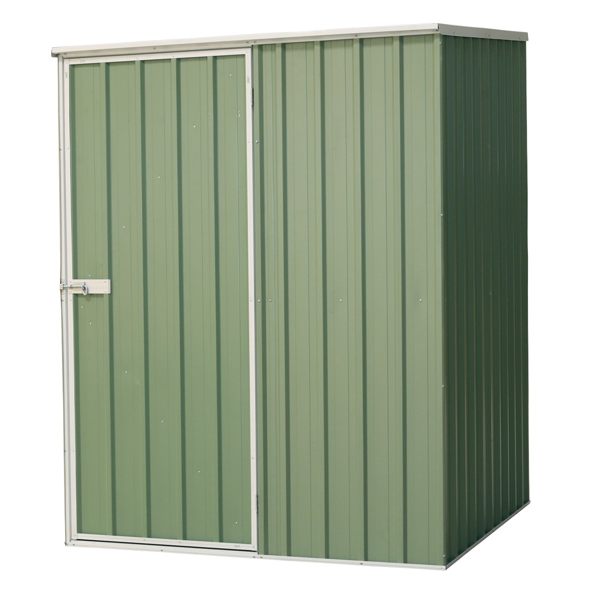 Dellonda DG114 Galvanised Steel Metal Garden/Outdoor/Storage Shed 5FT x 5FT Pent Style Roof – Green - McCormickTools