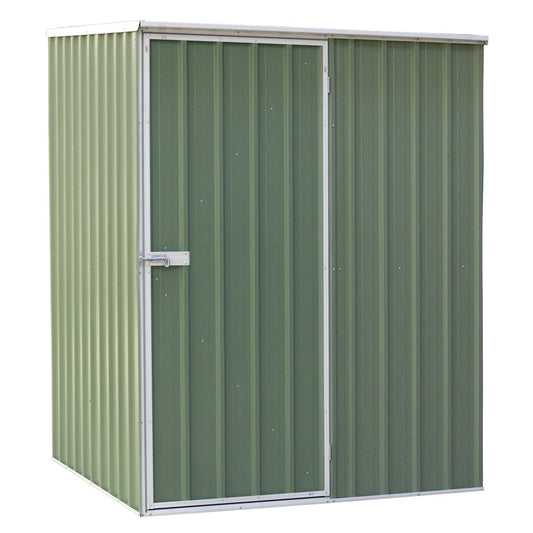 Dellonda DG114 Galvanised Steel Metal Garden/Outdoor/Storage Shed 5FT x 5FT Pent Style Roof – Green