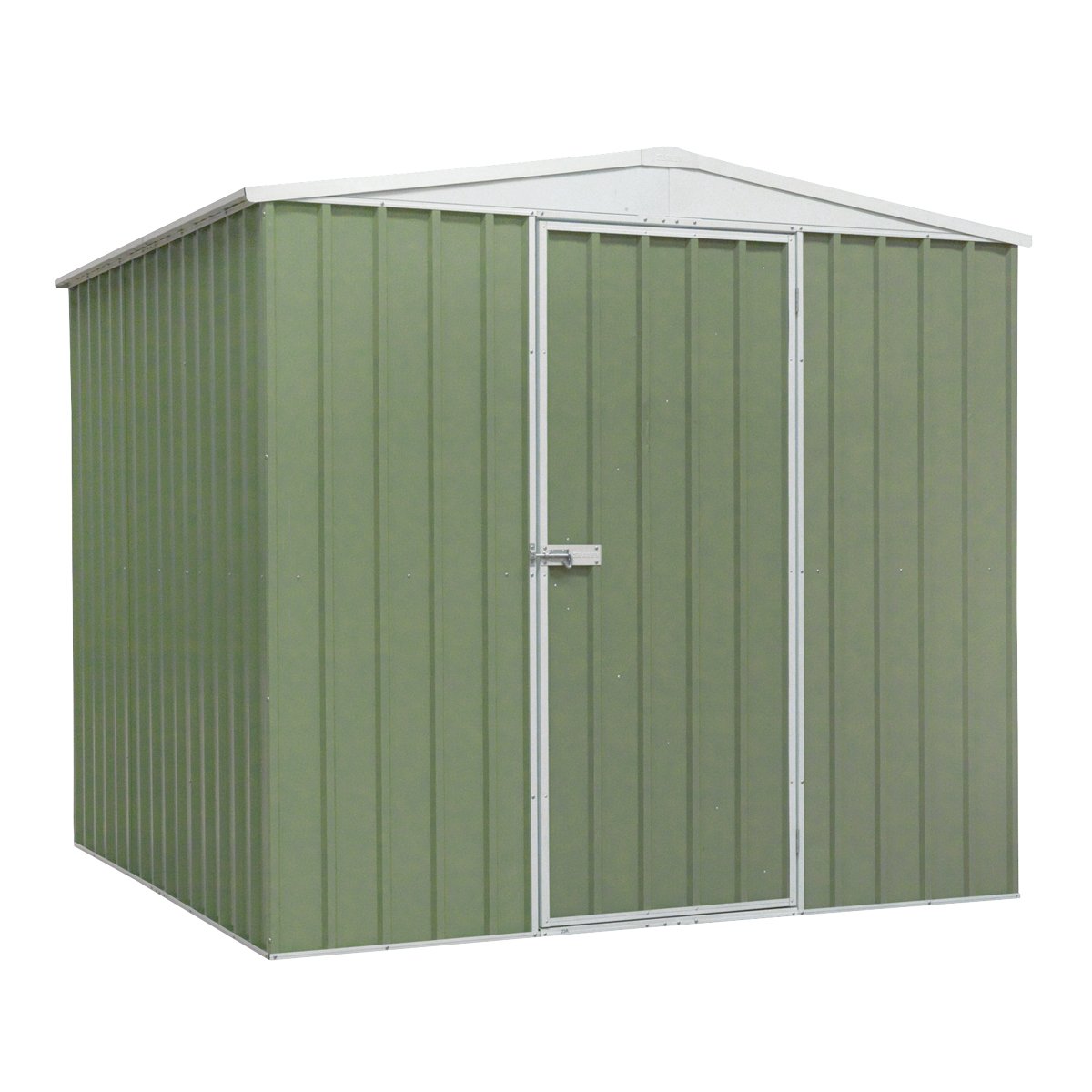 Dellonda DG115 Galvanised Steel Metal Garden/Outdoor/Storage Shed 7.5FT x 7.5FT Apex Style Roof - Green - McCormickTools