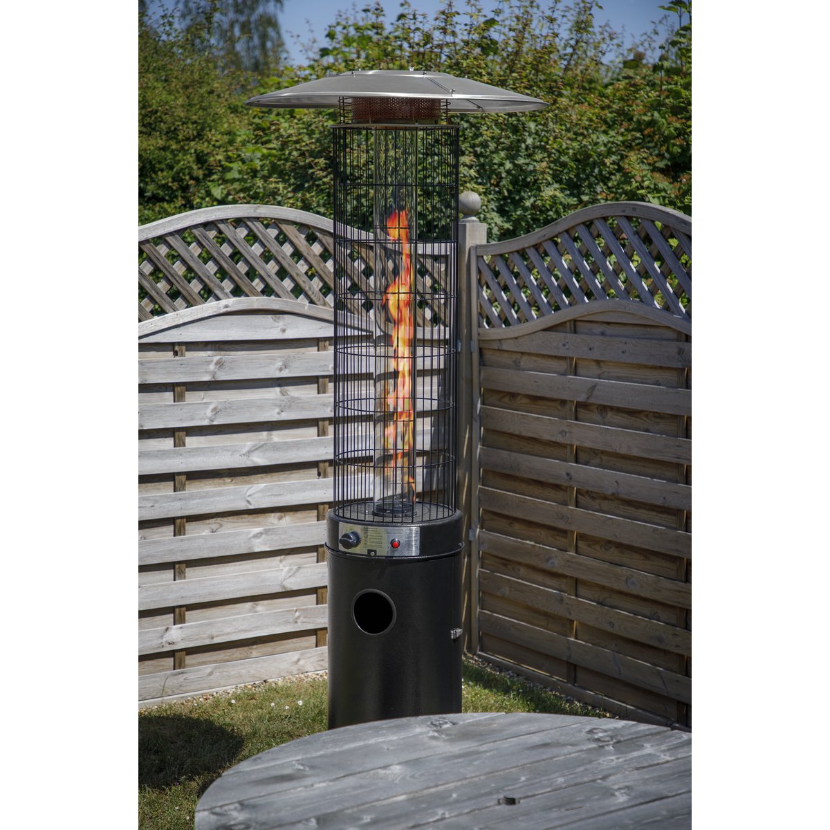 Dellonda DG124 Gas Patio Heater 13kW for Commercial & Domestic Use Black - McCormickTools