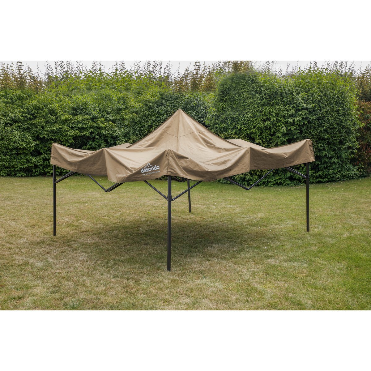 Dellonda DG130 Premium 3 x 3m Pop - Up Gazebo PVC Coated Water Resistant Fabric Beige - McCormickTools