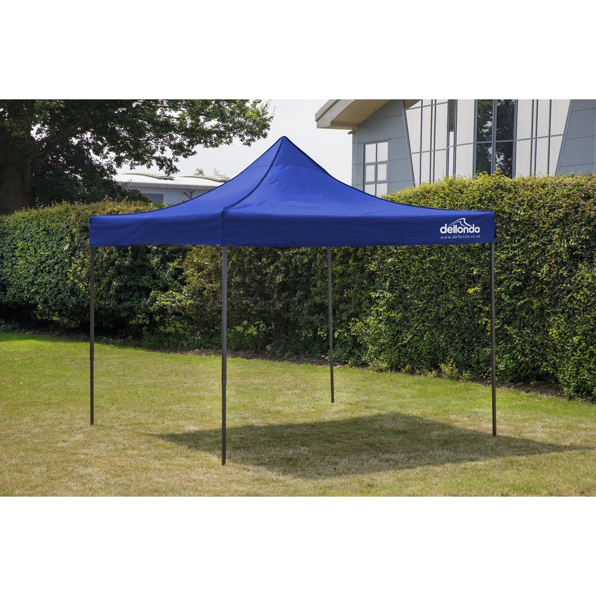 Dellonda DG131 Premium 3 x 3m Pop - Up Gazebo PVC Coated Water Resistant Fabric Blue - McCormickTools