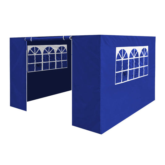 Dellonda DG147 Premium Gazebo/Marquee Side Walls/Doors/Windows Fits 3 x 3m Models - Blue