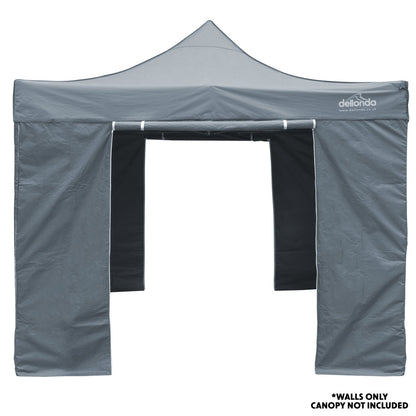 Dellonda DG149 Premium Gazebo/Marquee Side Walls/Doors/Windows Fits 3 x 3m Models - Grey - McCormickTools