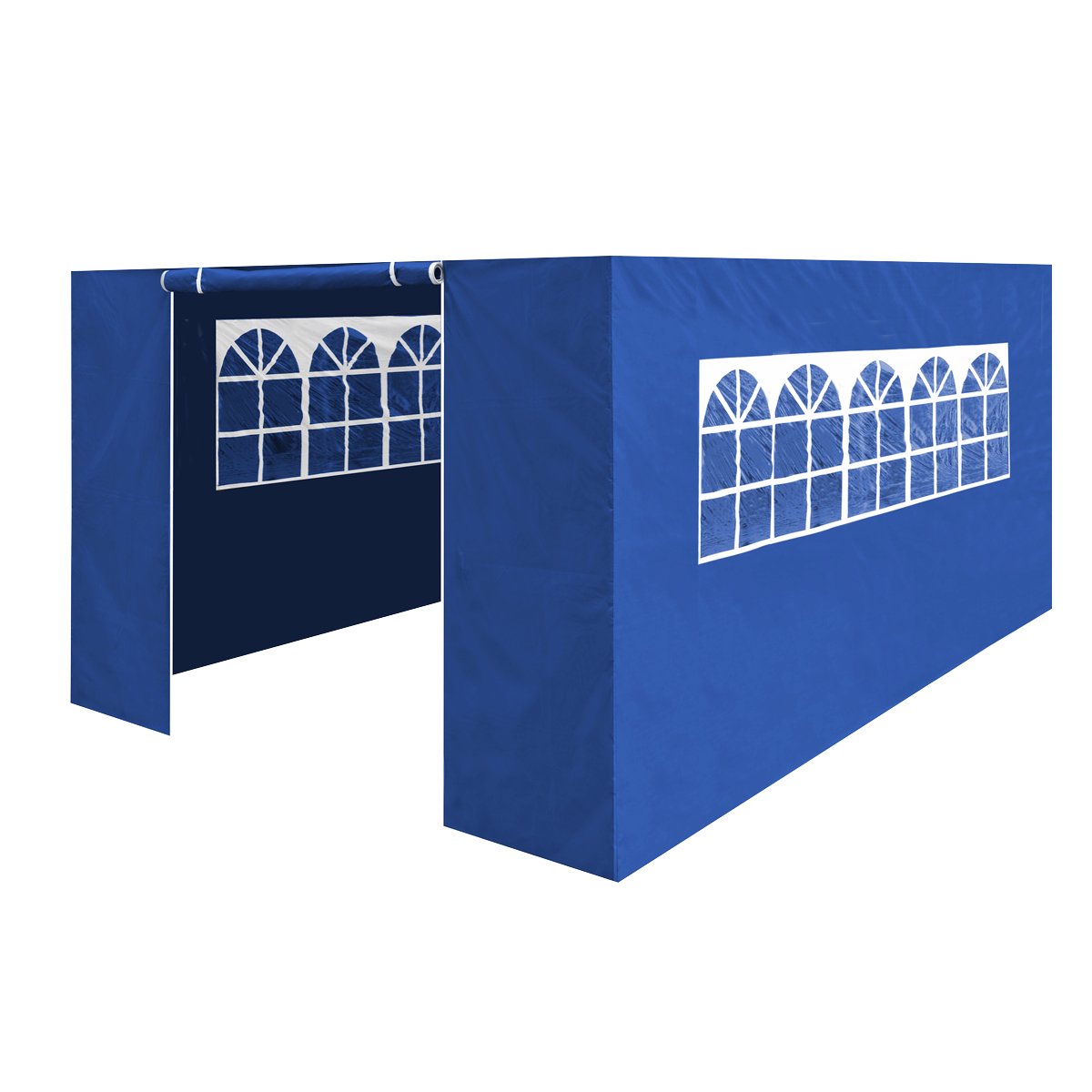 Dellonda DG151 Premium Side Walls/Doors/Windows for Gazebo/Marquee Fits 3 x 4.5m Models - Blue - McCormickTools