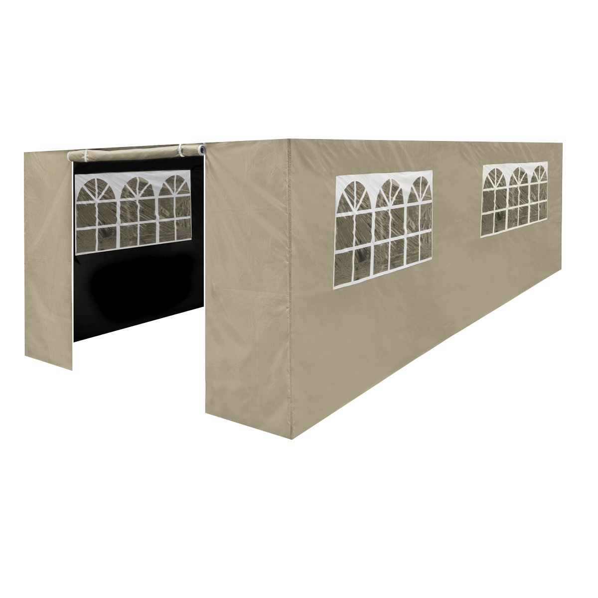 Dellonda DG154 Premium Side Walls/Doors/Windows for Gazebo/Marquee Fits 3 x 6m Models - Beige - McCormickTools