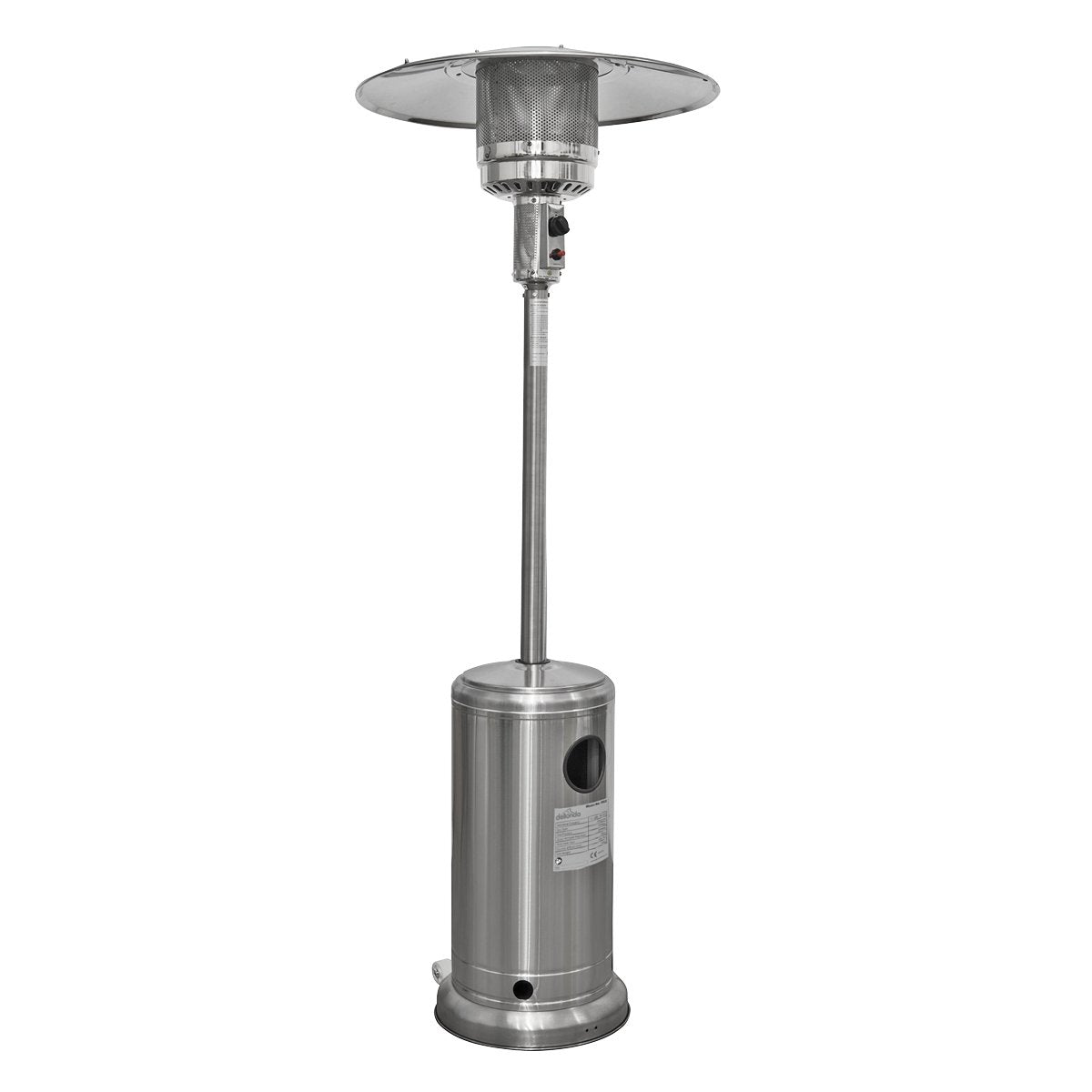 Dellonda DG2 13kW Stainless Steel Commercial Gas Outdoor Garden Patio Heater Wheels