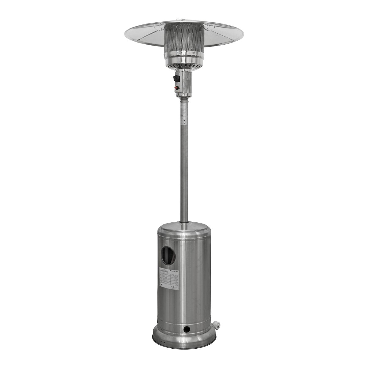 Dellonda DG2 13kW Stainless Steel Commercial Gas Outdoor Garden Patio Heater Wheels