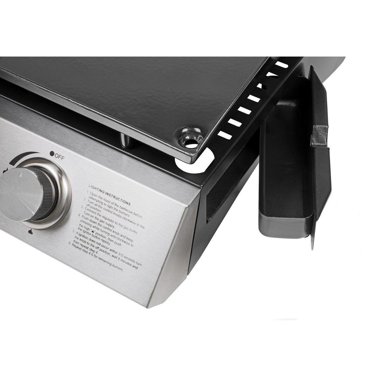 Dellonda DG22 3 Burner Portable Gas Plancha 7.5kW BBQ Griddle Stainless Steel