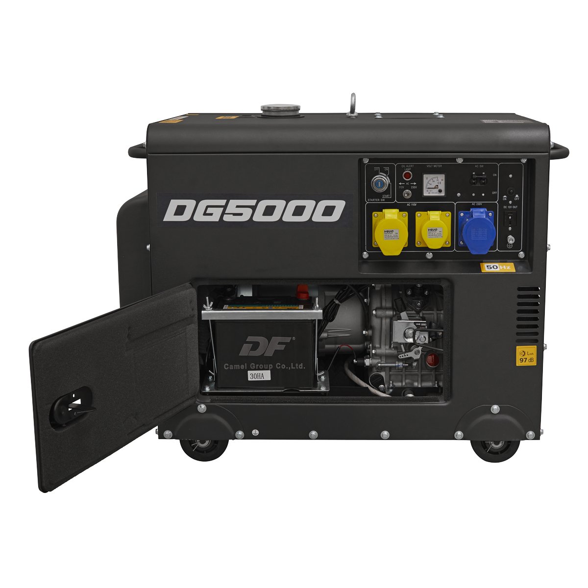 Dellonda DG5000 Diesel Generator - 4 - Stroke Engine 5000W 110/230V