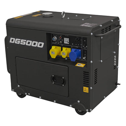 Dellonda DG5000 Diesel Generator - 4 - Stroke Engine 5000W 110/230V