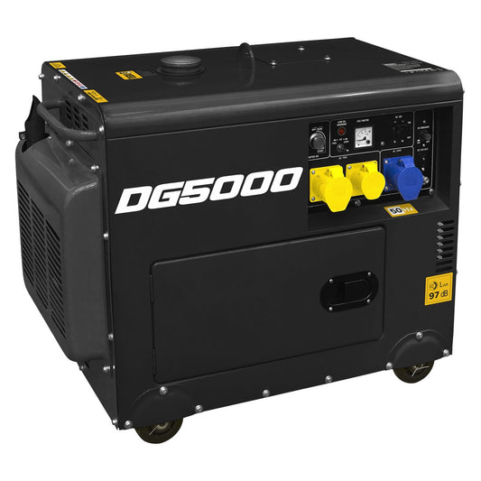 Dellonda DG5000 Diesel Generator - 4 - Stroke Engine 5000W 110/230V