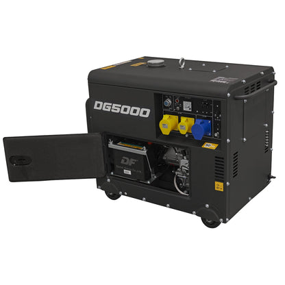 Dellonda DG5000 Diesel Generator - 4 - Stroke Engine 5000W 110/230V