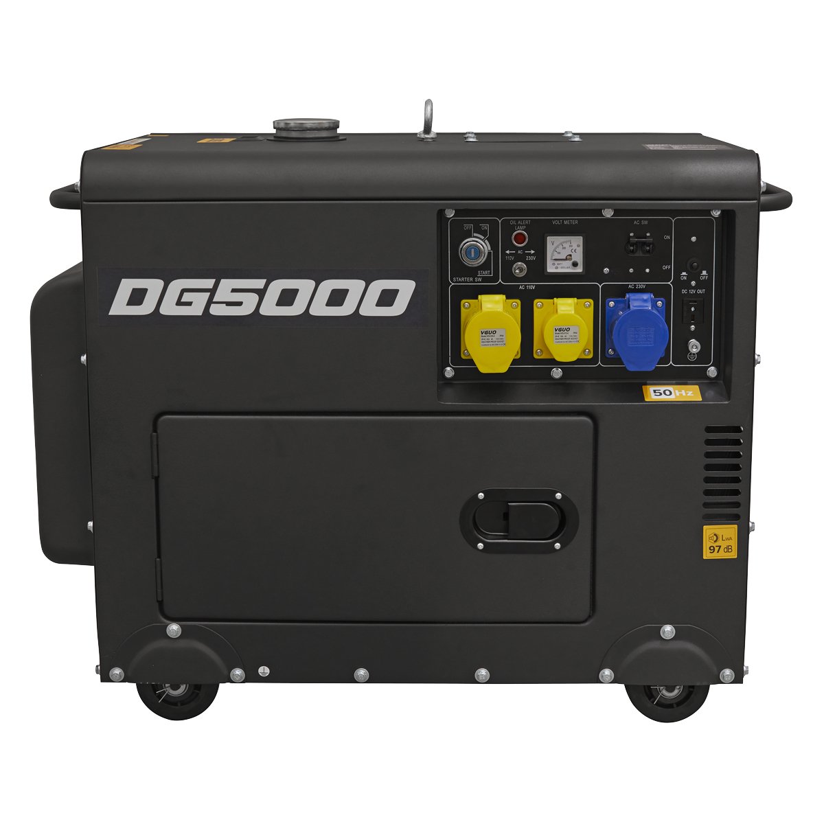 Dellonda DG5000 Diesel Generator - 4 - Stroke Engine 5000W 110/230V