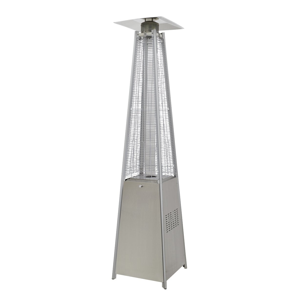 Dellonda DG99 13kW Pyramid Gas Patio Heater 13kW Commercial/Garden Use - Stainless Steel