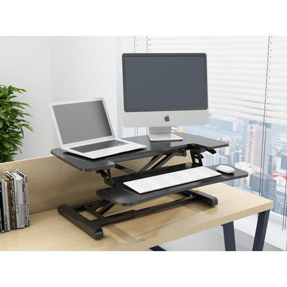 Dellonda DH14 71cm Height Adjustable Standing Desk Converter 50cm Max Height 15kg Capacity - McCormickTools