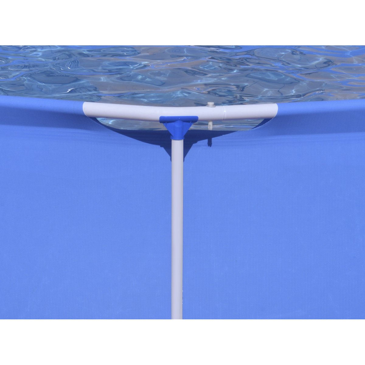 Dellonda DL19 10ft Steel Frame Swimming Pool Round with Filter Pump Blue