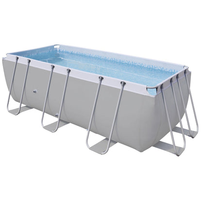 Dellonda DL21 13ft Deluxe Steel Swimming Pool with Filter Pump