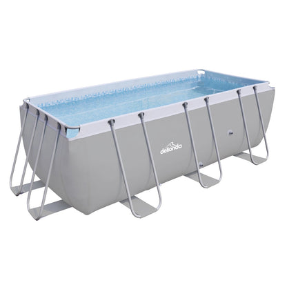 Dellonda DL21 13ft Deluxe Steel Swimming Pool with Filter Pump