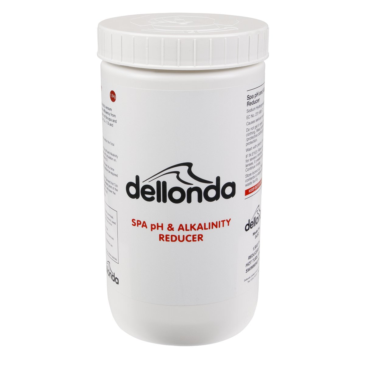 Dellonda DL52 1.5kg pH Reducers for Hot Tubs Spas & Swimming Pools