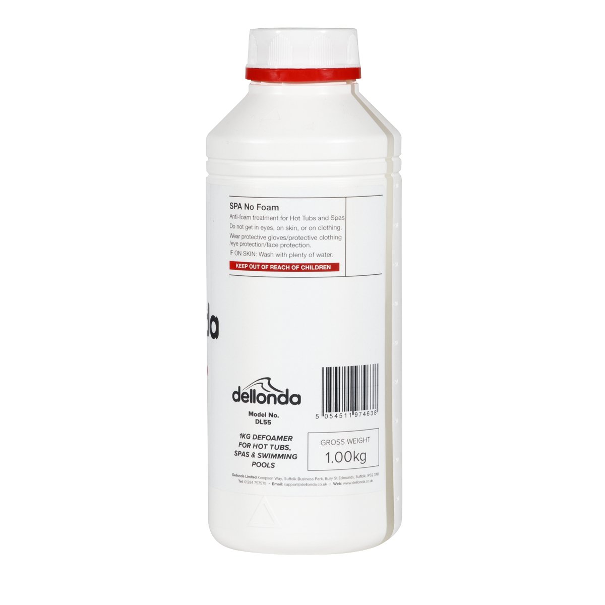 Dellonda DL55 1kg Defoamer for Hot Tubs Spas & Swimming Pools