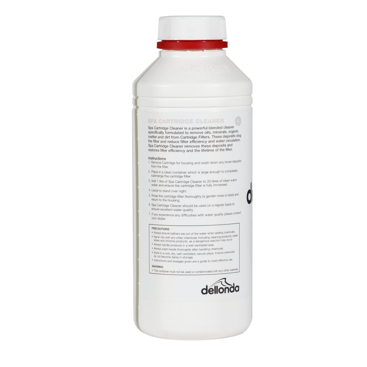 Dellonda DL56 1L Cartridge Cleaner for Hot Tubs Spas & Pools